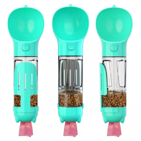 Drinking Feeder Food Container Water Bottle 300 Ml 4 In 1